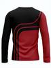 Casual 3D Digital Printed Contrasting Pattern Men's Round Neck Long Sleeved T-shirt for Comfortable Outdoor Wear In Spring and Autumn