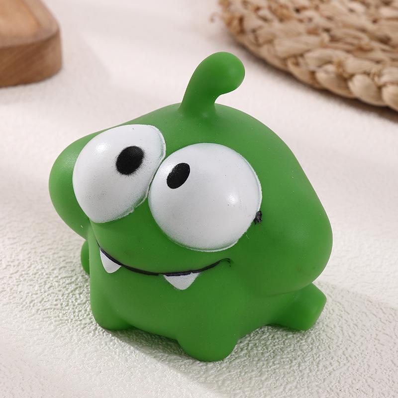 Mowing Frog Vinyl Toy: Cute Squeeze & Squeak Frog for Kids' Stress Relief