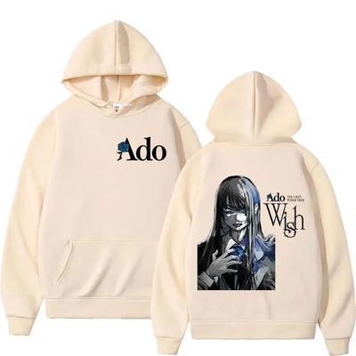 Limited Ado Hibana WORLD TOUR Hoodie Graphic Clothing Men's High-quality Casual Hoodie Harajuku Retro Streetwear