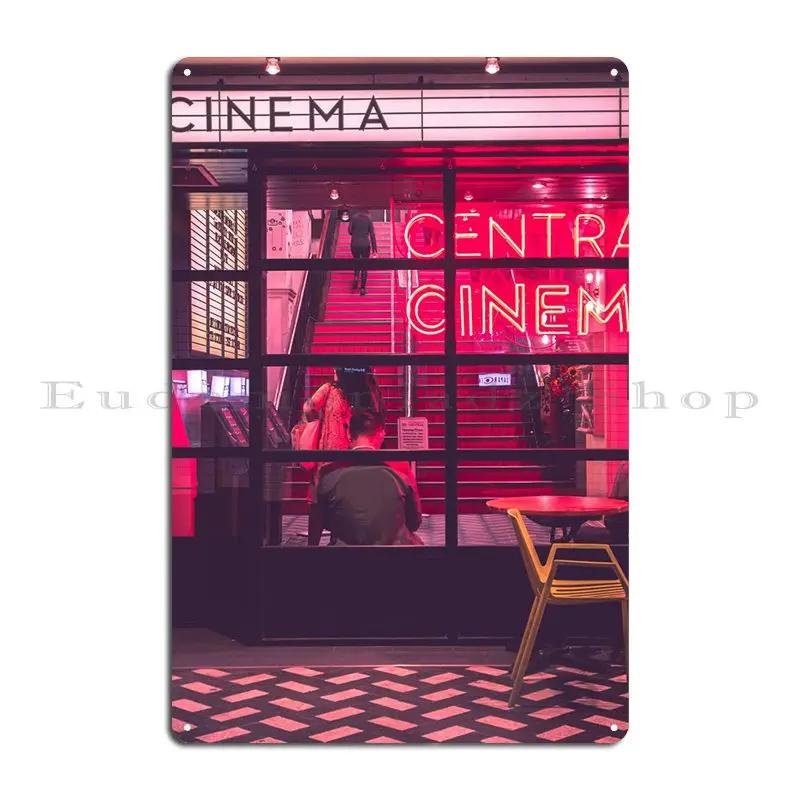 Vintage Cinema Metal Sign Wall Cave Cinema Custom Mural Wall Decor Tin Sign Poster 20X30CM
