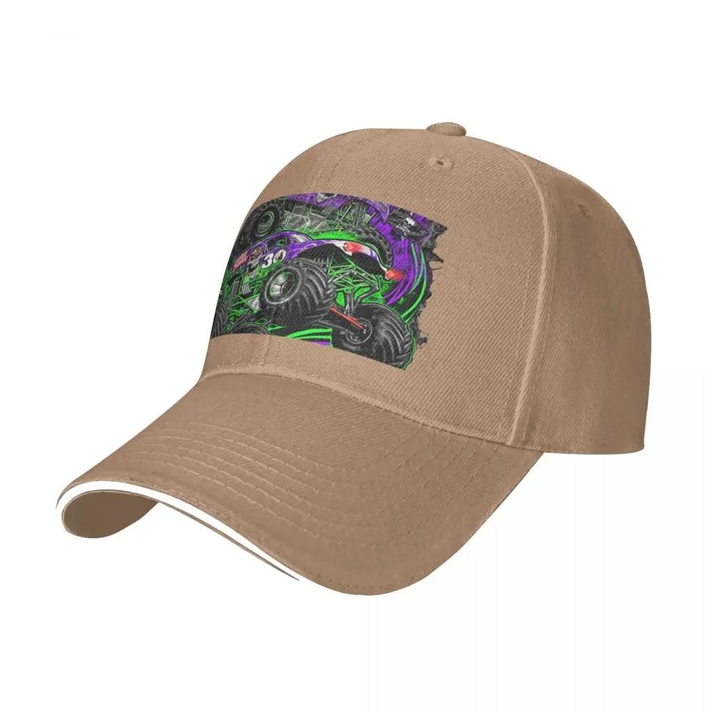 Monster Jam Grave Digger Monster Truck Art Fans Baseball Cap Bobble Hat Rave Beach Outing Hat Men Women's Beach Visor Men's