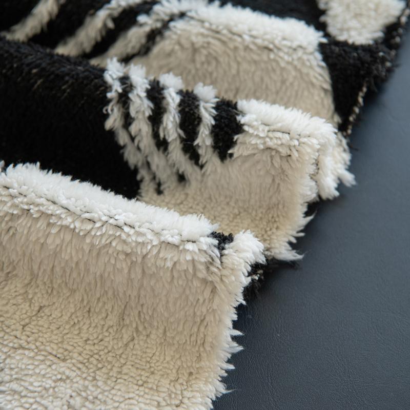 1PC-Serviette de Canapé Carrée Bicolore, Tissu Housse de Protection pour Canapé Automne et Hiver, Couverture Intégrale, Serviette de Canapé Shu Mianrong