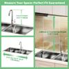 Telescopic Over-The-Sink Dish Drying Rack, No-Tool Installation Expandable Tableware Storage Rack for Kitchen Organization