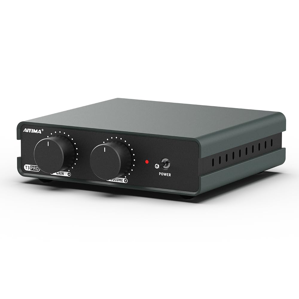 

AIYIMA T3 PRO RIAA Phono Preamplifier for HiFi Professional Phono Graph Preamplifier with 39dB Volume and AC Power MM/MC Turntables/Record