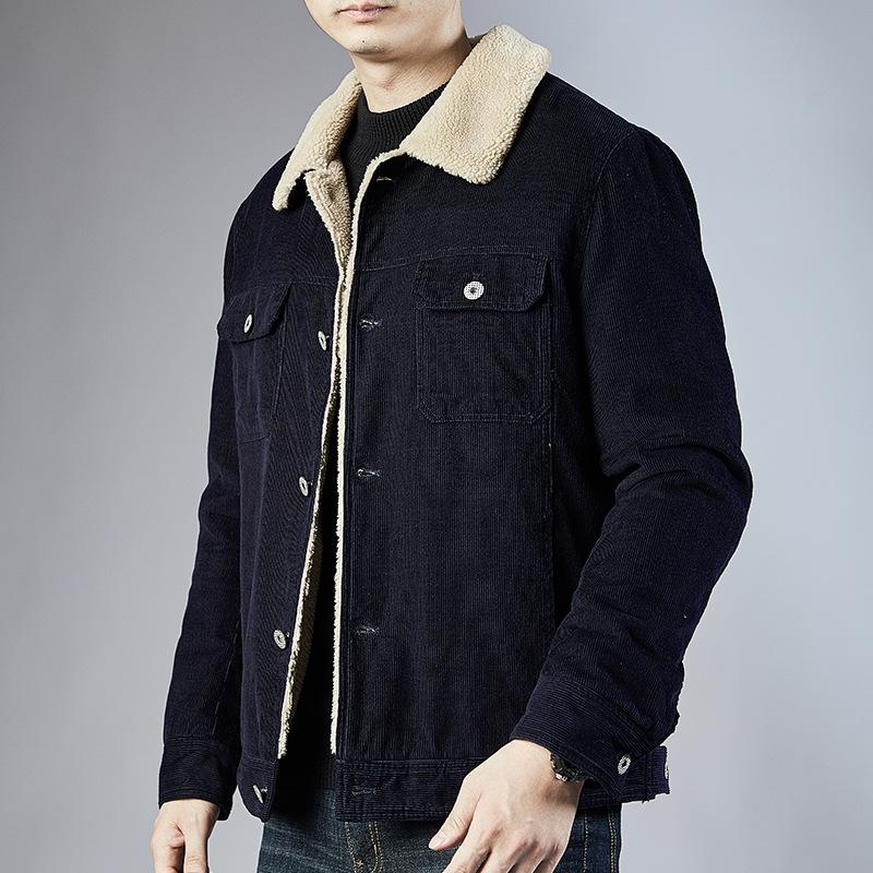 Men's Winter New Cotton-padded Clothes Men's Youth Casual Corduroy Cotton-padded Clothes Loose Jacket Cotton-padded Jacket