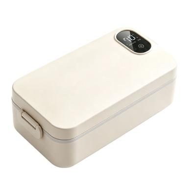 Rechargeable Heated Lunch Container with Touch Panel, Type C Charging and Carry Friendly Structure for Daily Meals