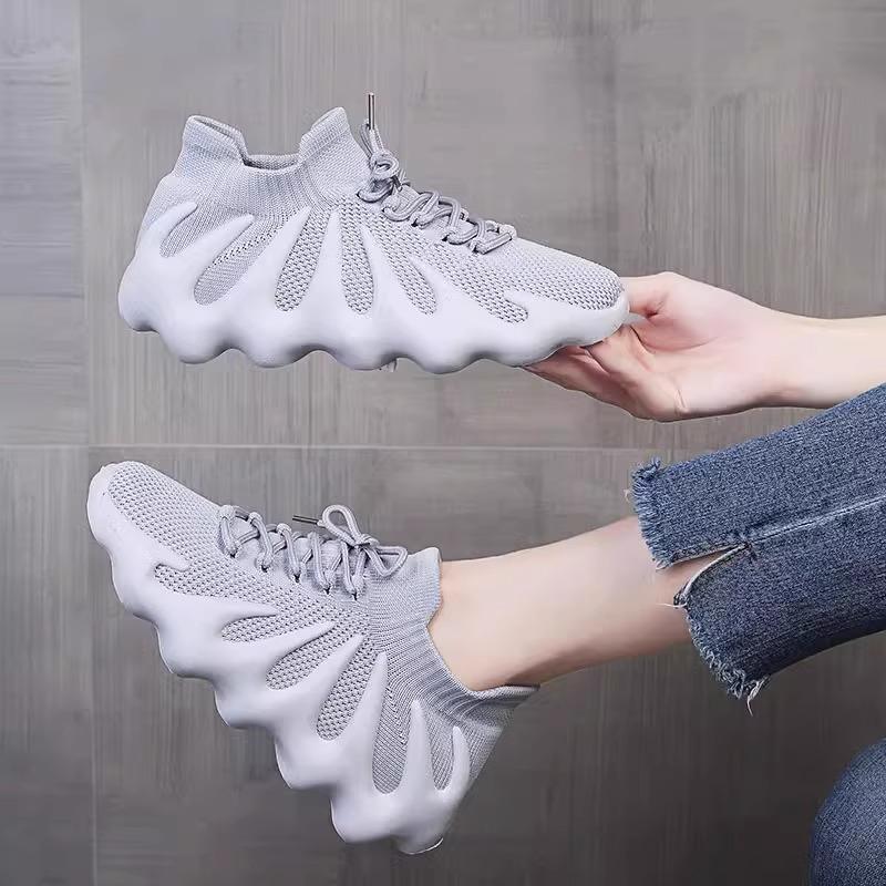 Coconut shoes men's and women's shoes Putian 450 volcano heightening couple breathable breathable Internet celebrity sports summer mesh flying weaving
