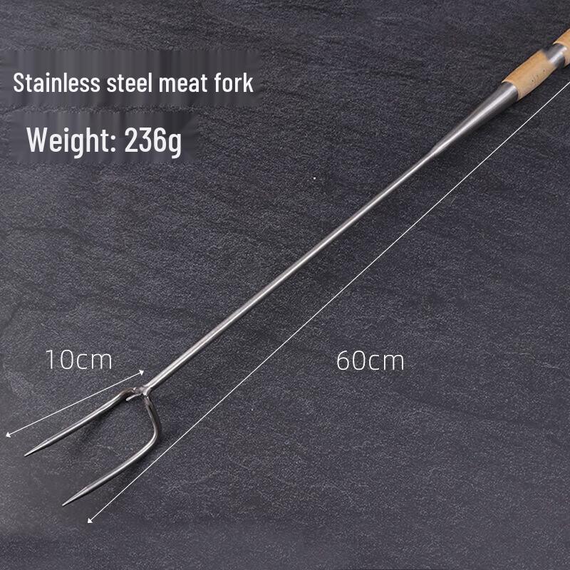 Long Handle Stainless Steel BBQ Roasting Fork