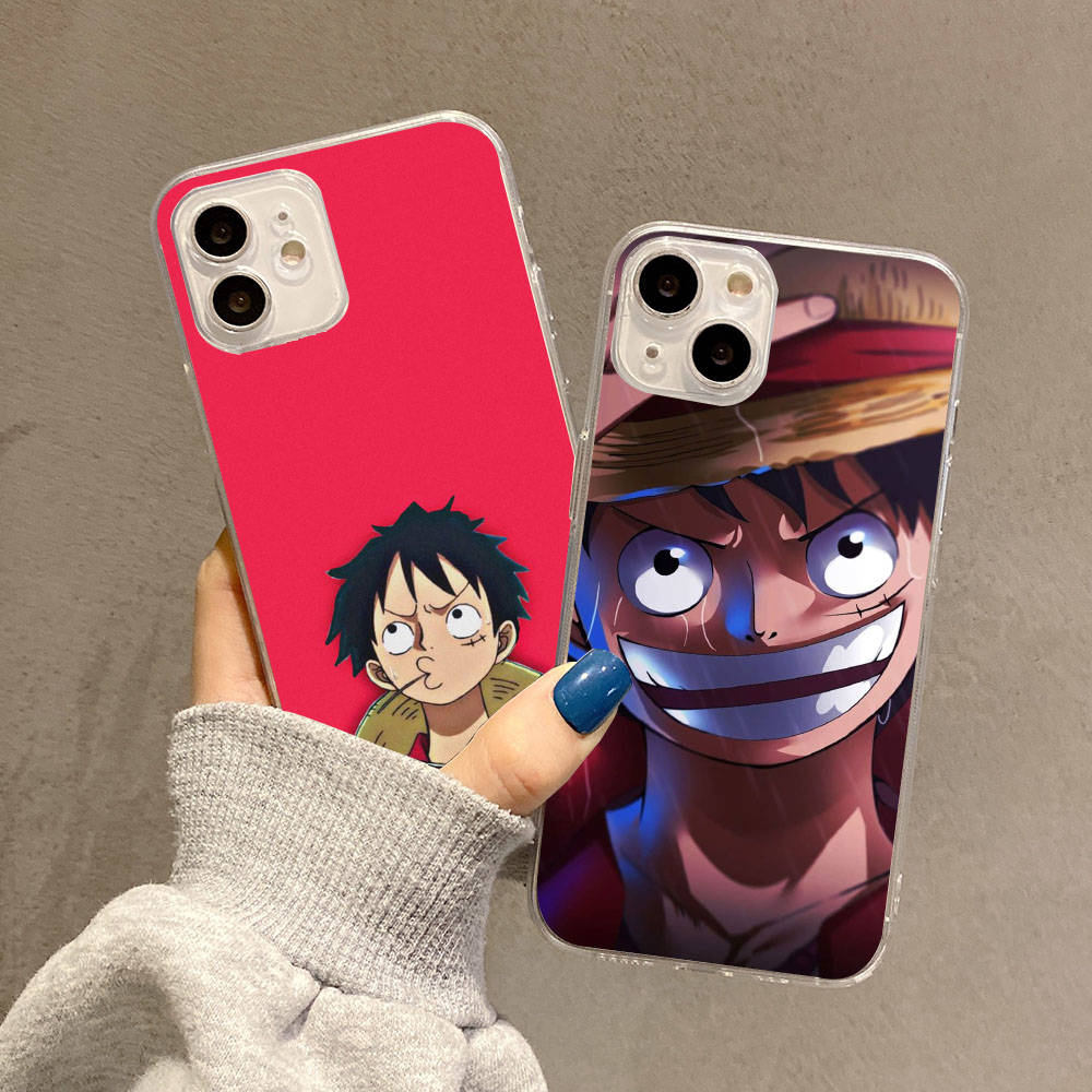 Case for Samsung A04 A14 A23 A34 A54 M23 M33 M52 M53 Realme 10 9 C30S C35 C55 VIVO Y02S Y21 Y51 X80 Pro Transparent Cover WI63 One Piece Luffy