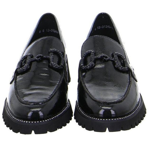 Women's Slip-ons Ara Kent Loafer Black Lack 12-31243