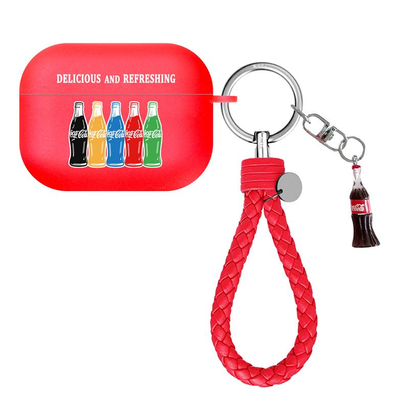 Ins Simple Cola for AirPods Pro1 Generation Protective Case 1 Generation Pro1 Generation Apple Bluetooth Headset Soft Case