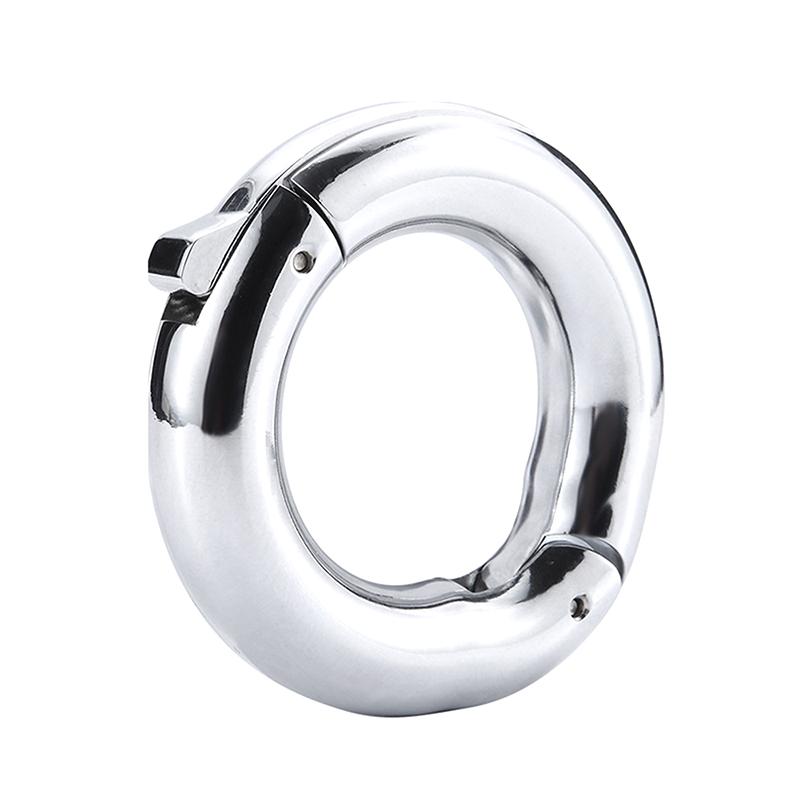 Adjustable Weight-Bearing Ring Exercise Ejaculation Delay Scrotal Restraint Adult Cock Supplies Metal Sperm Locking Ring