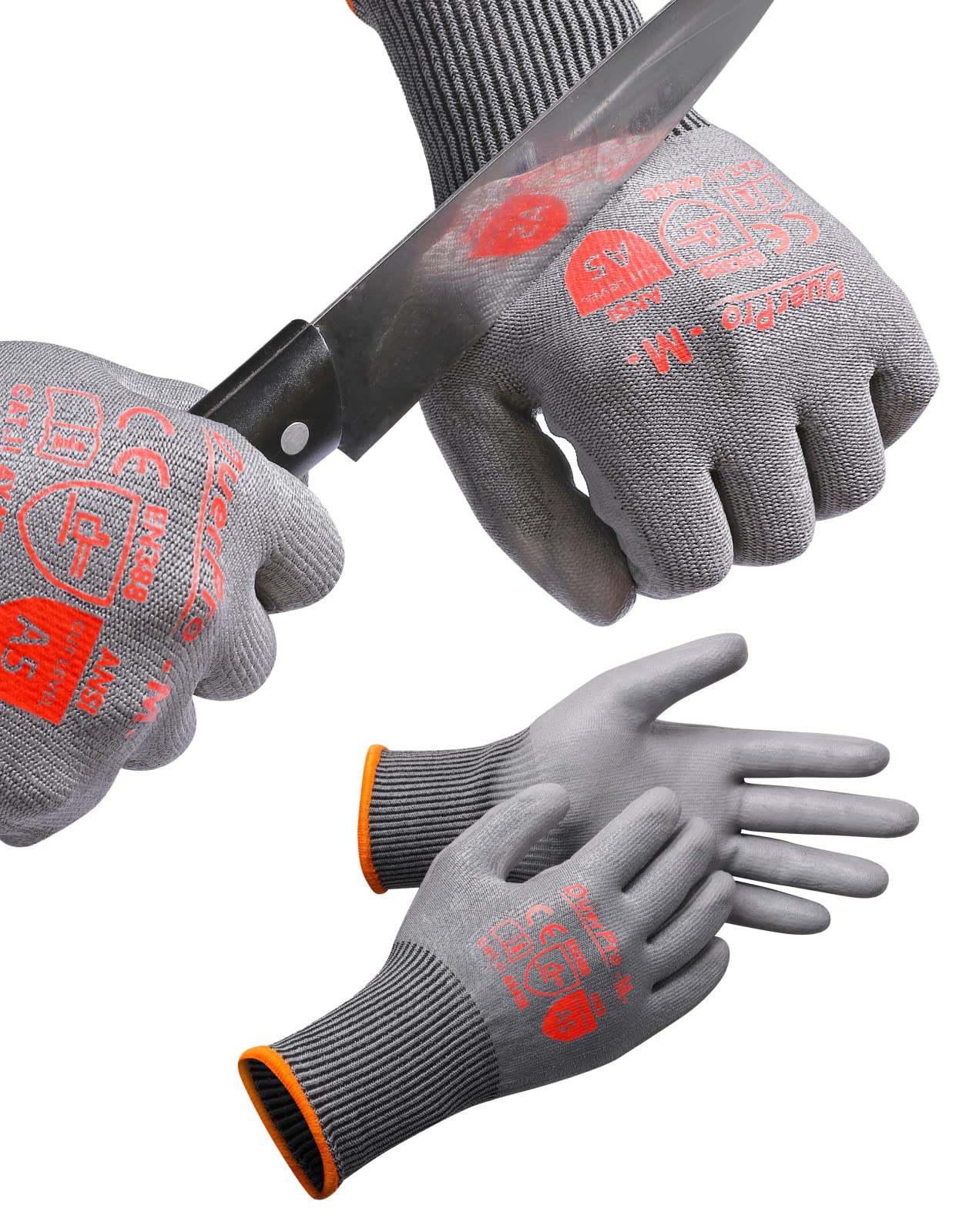 

Duerfusa Disaster Prevention ANSI Cut Resistance Level Diamond Silk Fiber Work Gloves with Features for Disaster Outdoor Bulk Orders Welcome