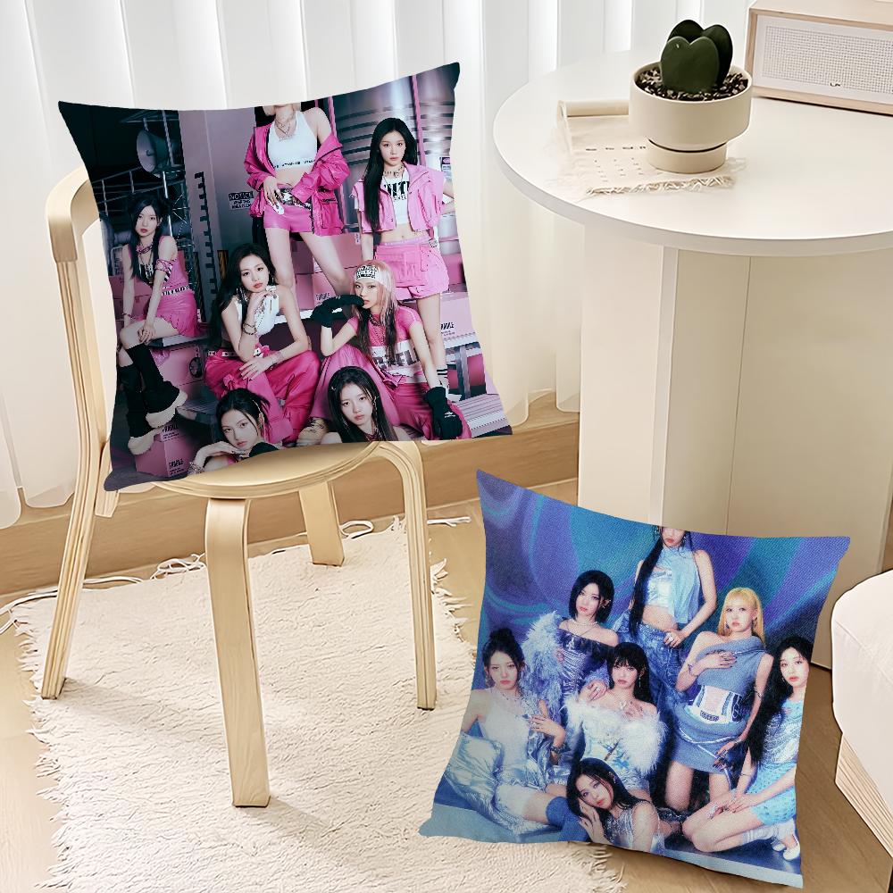 Hot kpop B-Babymonster-S Drip Music Pillow Case Sofa Living Room Headboard Bedroom Backrest Cushion Square Cushion Nap Time