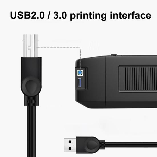 1.5/3/5/10M Portable USB2.0 PVC High Speed Print Clear Transfer Printer Cable Scanner Cord