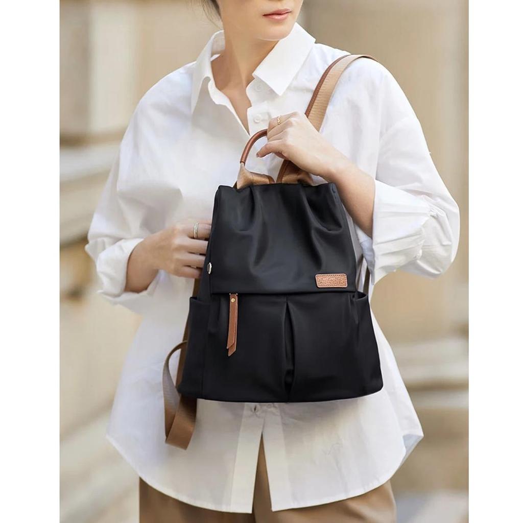 ZOOLER Ultra-Light Oxford Fabric Backpack, Large Capacity, Laptop Bag, Black, 30*11*30cm
