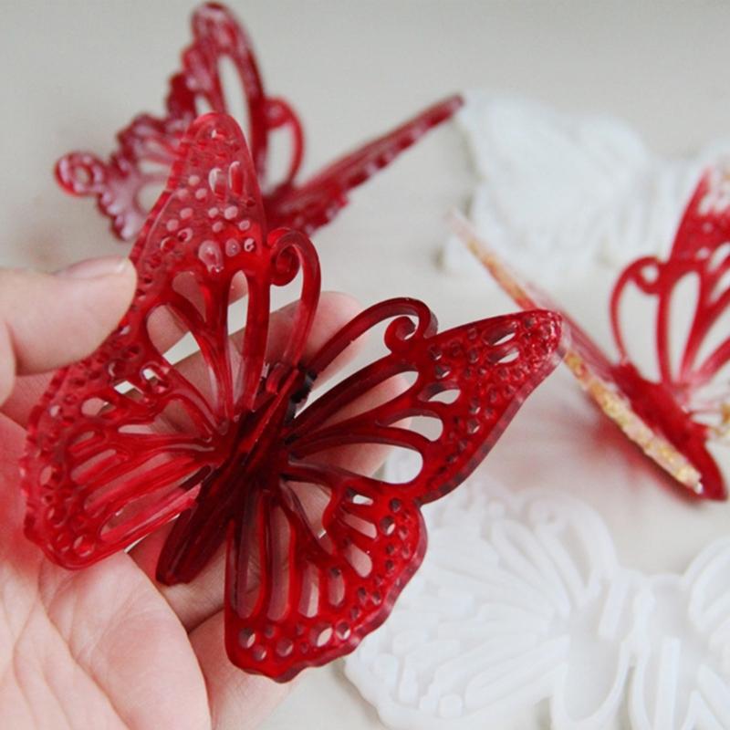 Silicone Fondant Mould Multipurpose Butterfly Chocolate Mould Easy To Clean Designs for Desserts and Cake Accessories