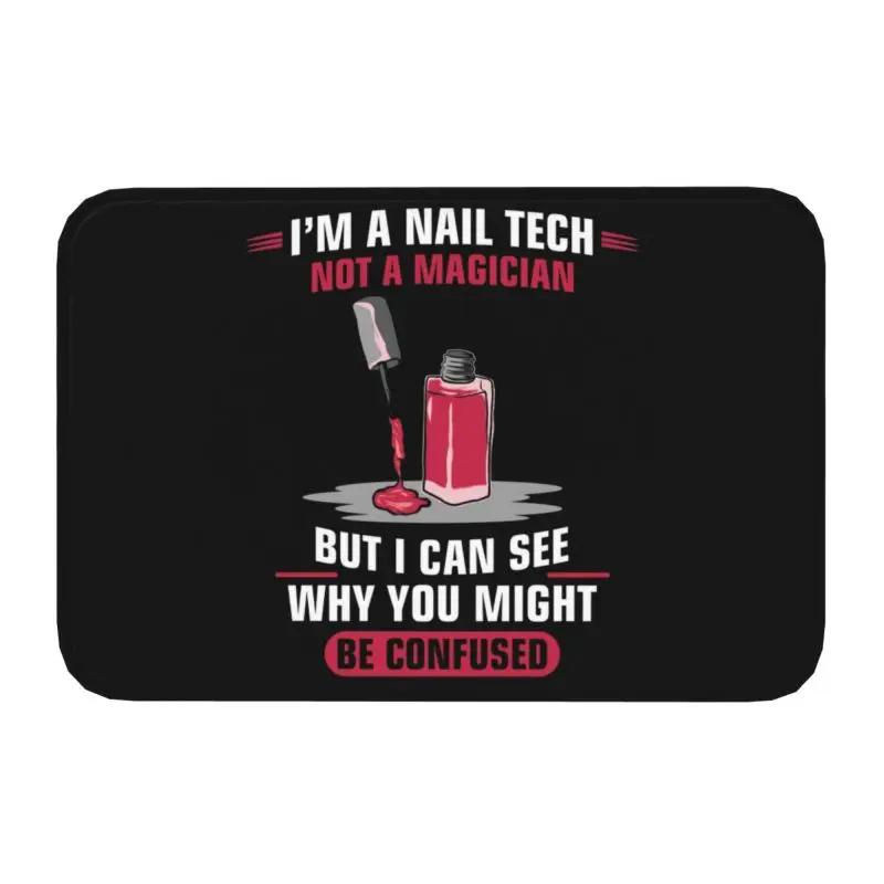 Nails Polish Eat Sleep Repeat Front Door Floor Entrance Mat Outdoor Tech Funny Quotes Bathroom Kitchen Doormat Garage Carpet Rug