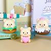 Bear Butter Cute Donut Burger Swing Food Series Model Ornament Set Desktop Decor