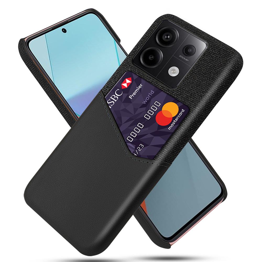 For Xiaomi Redmi Note 13 Pro 5G/Poco X6 5G Case Cloth+PU Leather+PC Phone Protective Cover with Card Slot