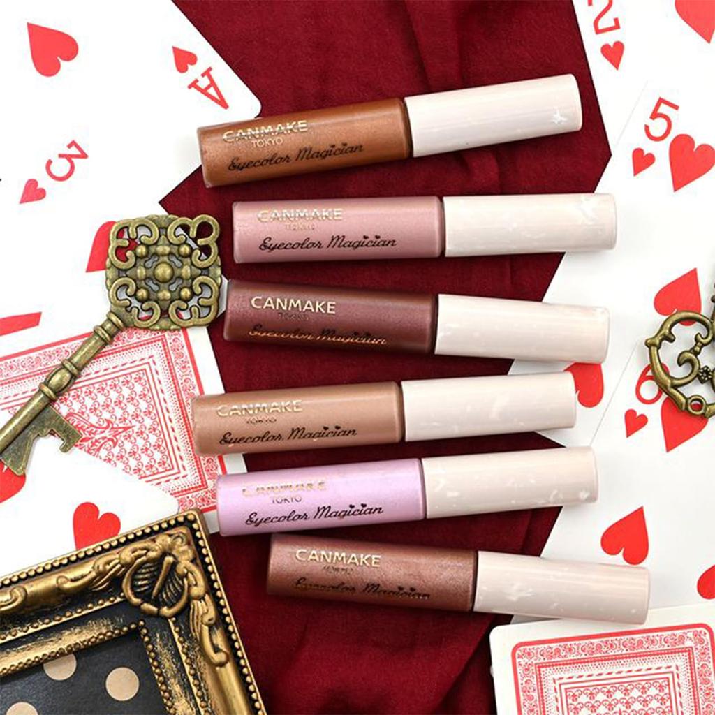 CANMAKE Eye Color Magician 03 Midnight Long Phone Call Liquid 1 3.6ml Eyeshadow, Bordeaux, Glitter, Pearl,