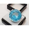 Fabulous Cambodia Zircon Sky Blue Color 58+ Ct Round Cut Certified Gemstone
