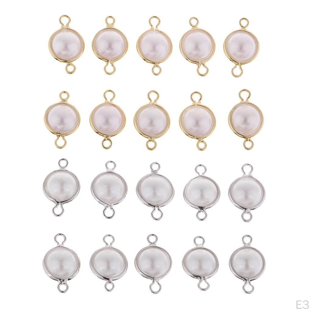 10 Cabochon Bead Connector Pendant DIY Bracelet Jewelry Making