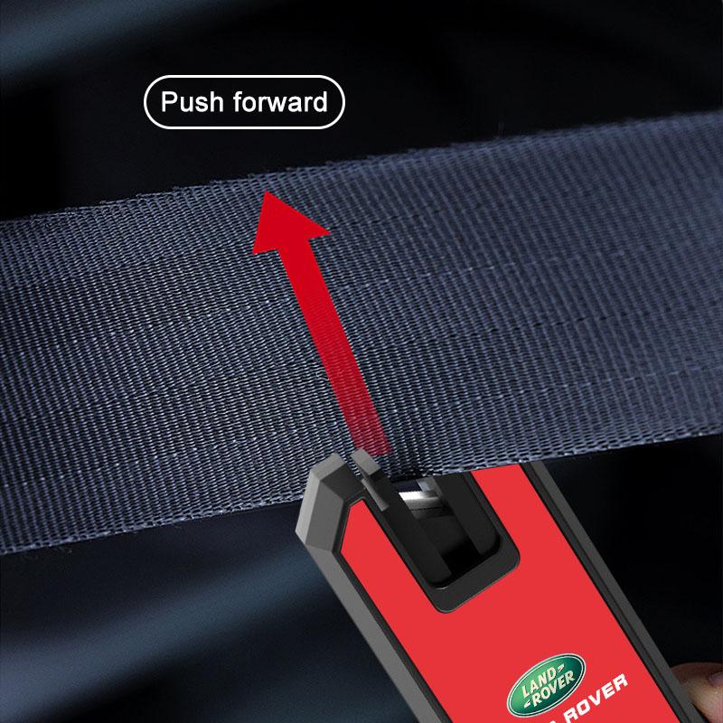 GR Gazoo Racing Car Window Breaker Hammer Seatbelt Cutter with Keychain for Land Rover Range Rover Velar Velar Freelander 3 SVR L320 L330 Defender
