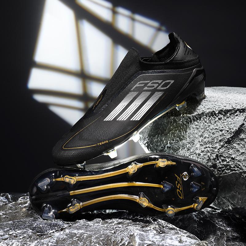 F50 + broken T-nail with shoelaces men's youth boots new football shoes Fujian Foreign Trade One piece 2025