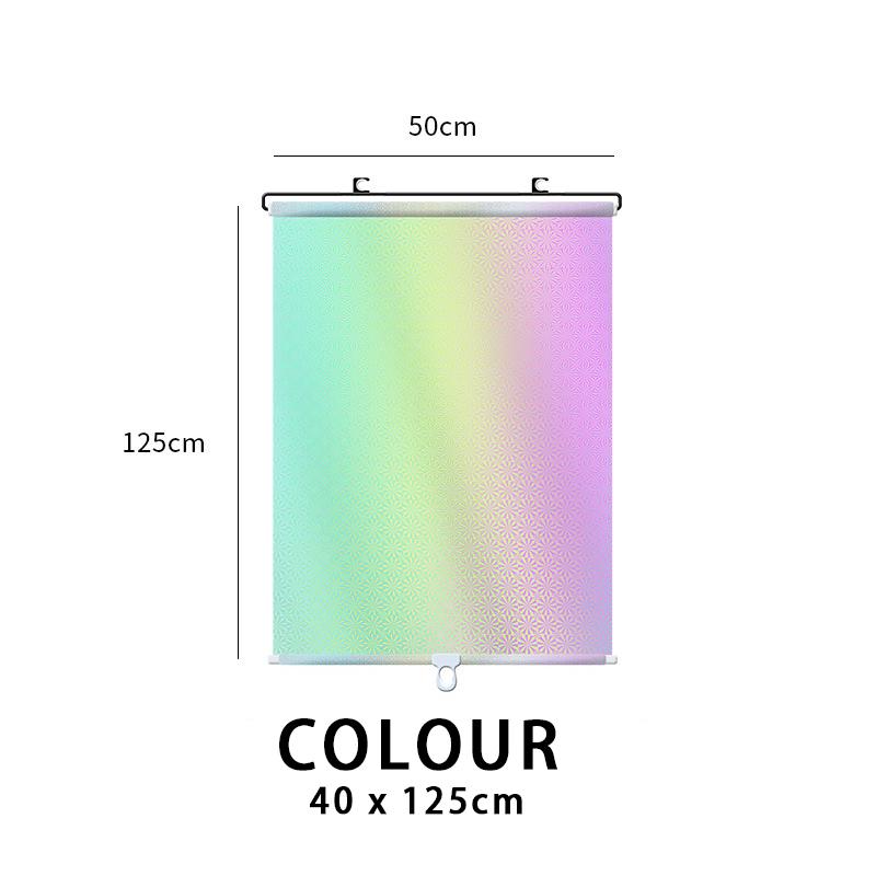 Car Windshield,Bedroom,Kitchen Telescopic Window Sunshade,Retractab Sunshade Roller Shutter, Heat-insulating Louver Curtain