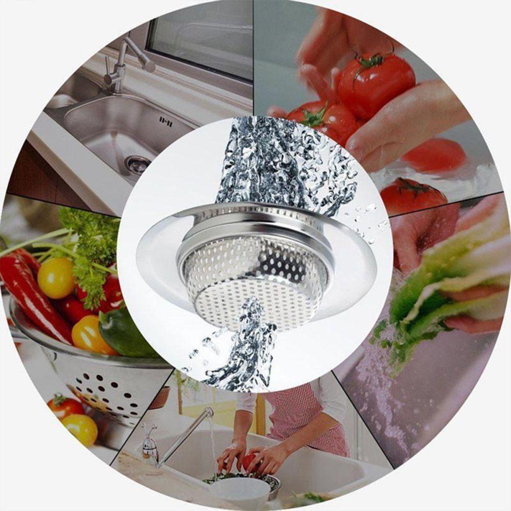 Stainless Steel Sewer Anti Clog Floor Drain Waste Catcher Drain Filter Mesh Trap Sink Strainer