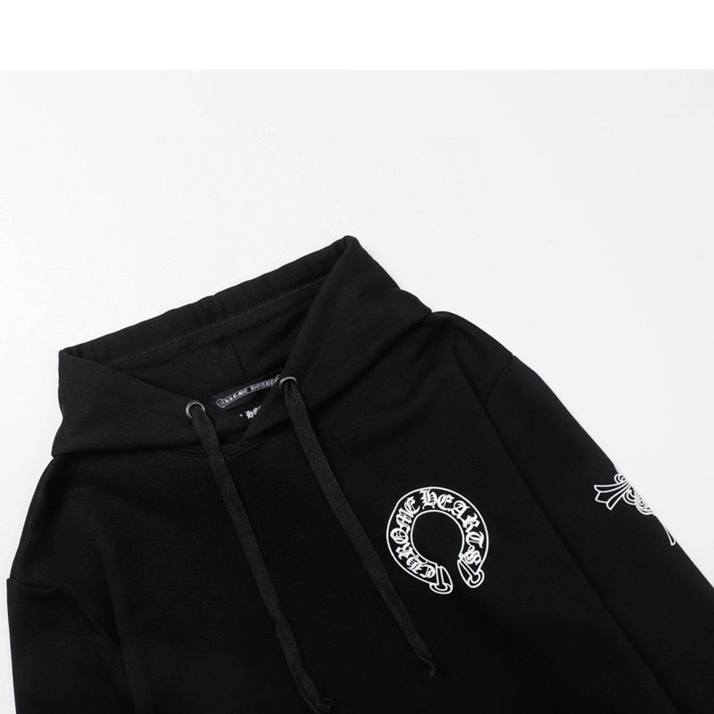 816 CHROME HEARTS 2026 Herbst und Winter Neu Übergröße Klassischer Stil Logo Kapuzenpullover, Geeignet für Paare zum Tragen