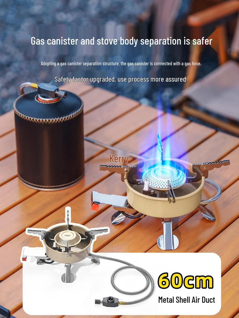 Portable Folding Gas Stove for Outdoor Camping, Tea Making & Boiling Water. Perfect for Camp Cookware.