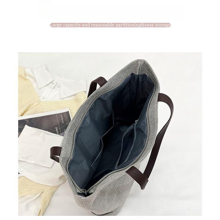 Sac fourre-tout simple grande capacité pour femme Sac à main