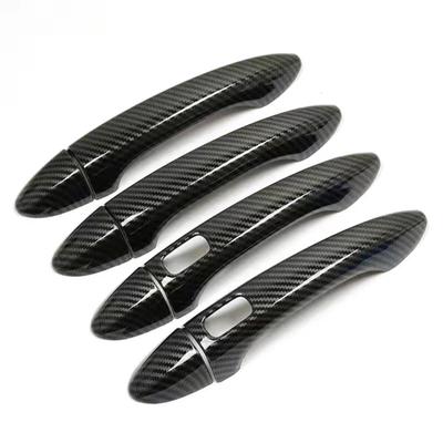 ABS Carbon Fiber Outer Door Handle Cover Trim for Chery Tiggo 4 Pro 2022 Car Protective Accessories Stickers