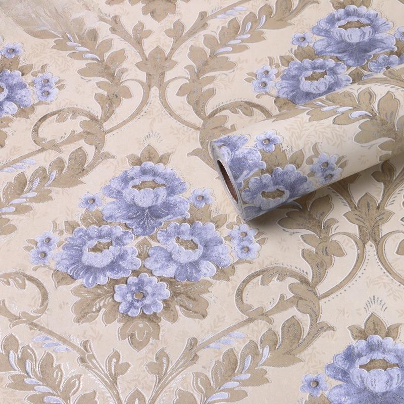 Self-adhesive Wallpaper Home Decor Retro Floral Wallpaper Renovation of Bedroom and Living Room Decorative Walls with Waterproof