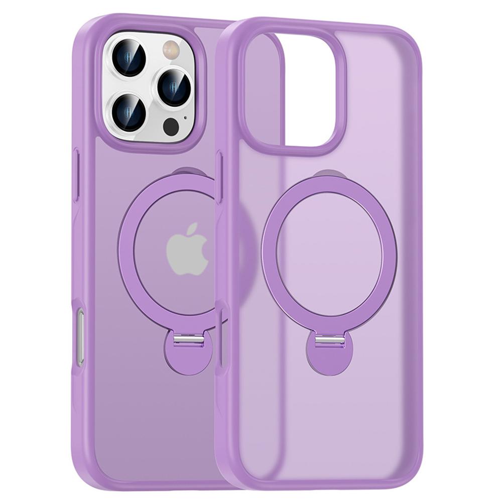 Husă pentru iPhone 16 Pro Compatibilă cu MagSafe PC+TPU Suport Rotativ Husă Telefon