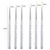 5/7/9mm 11/15/20mm Nail Brush Acrylic French Stripe Line Painting Drawing Flower Pen Gel UV Polish Marble Handle Manicure Tools