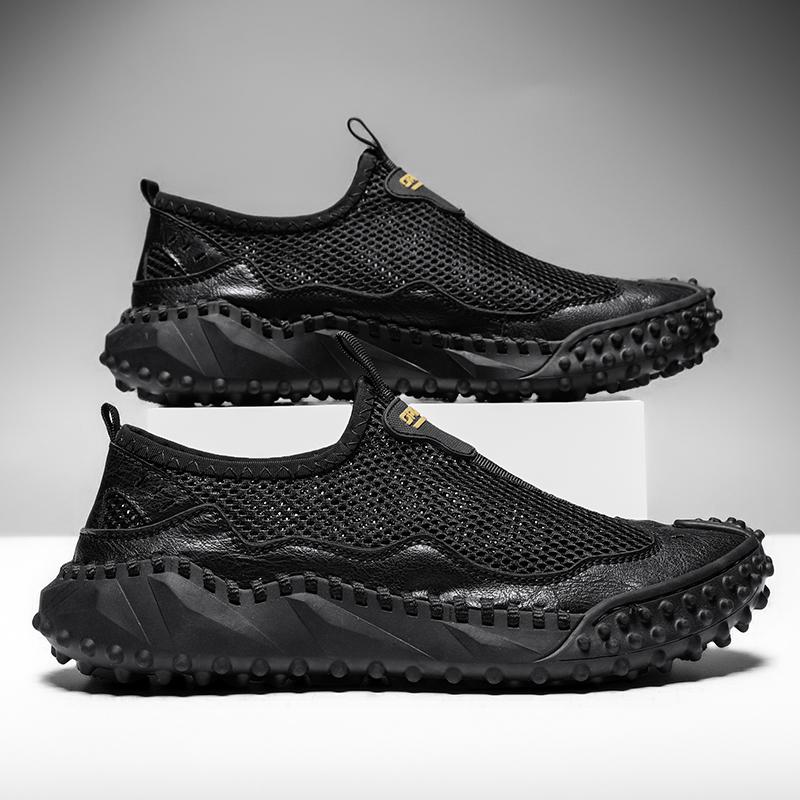 Summer Breathable Outdoor Casual Shoes Men Sneakers Antiskid Slip On Walking Shoes Moccasins Man Shoes