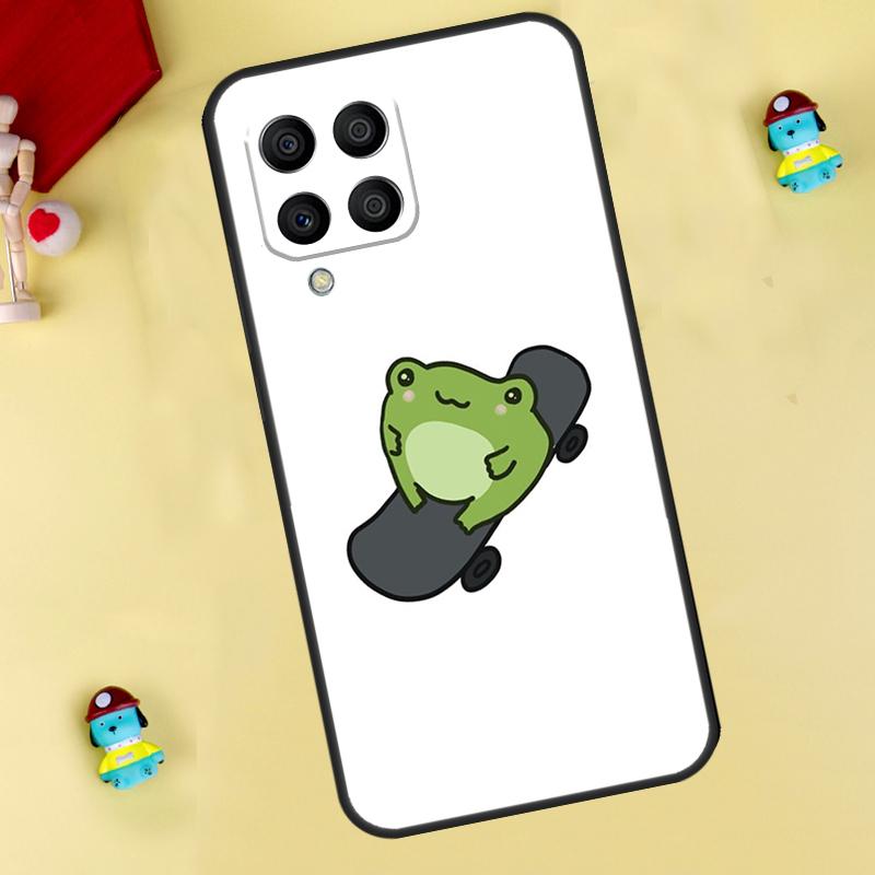 Frog Skateboard Cute Kawaii Case For Samsung Galaxy M33 M15 M55 M31 M13 M12 M14 M06 M16 M36 M56 M53 M32 M52 M35 M34 M54
