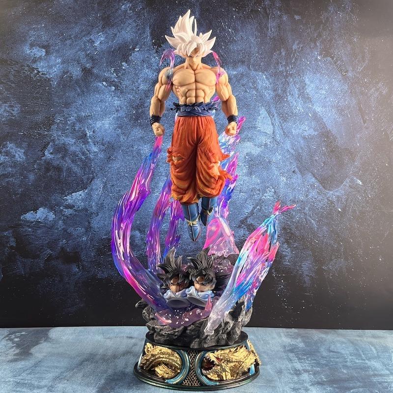 25cm Dragon Ball Anime Figure Son Goku Ultra Instinct Super Saiyan Figurine Statue Pvc Statue Model Ornament Collection Toy Gift