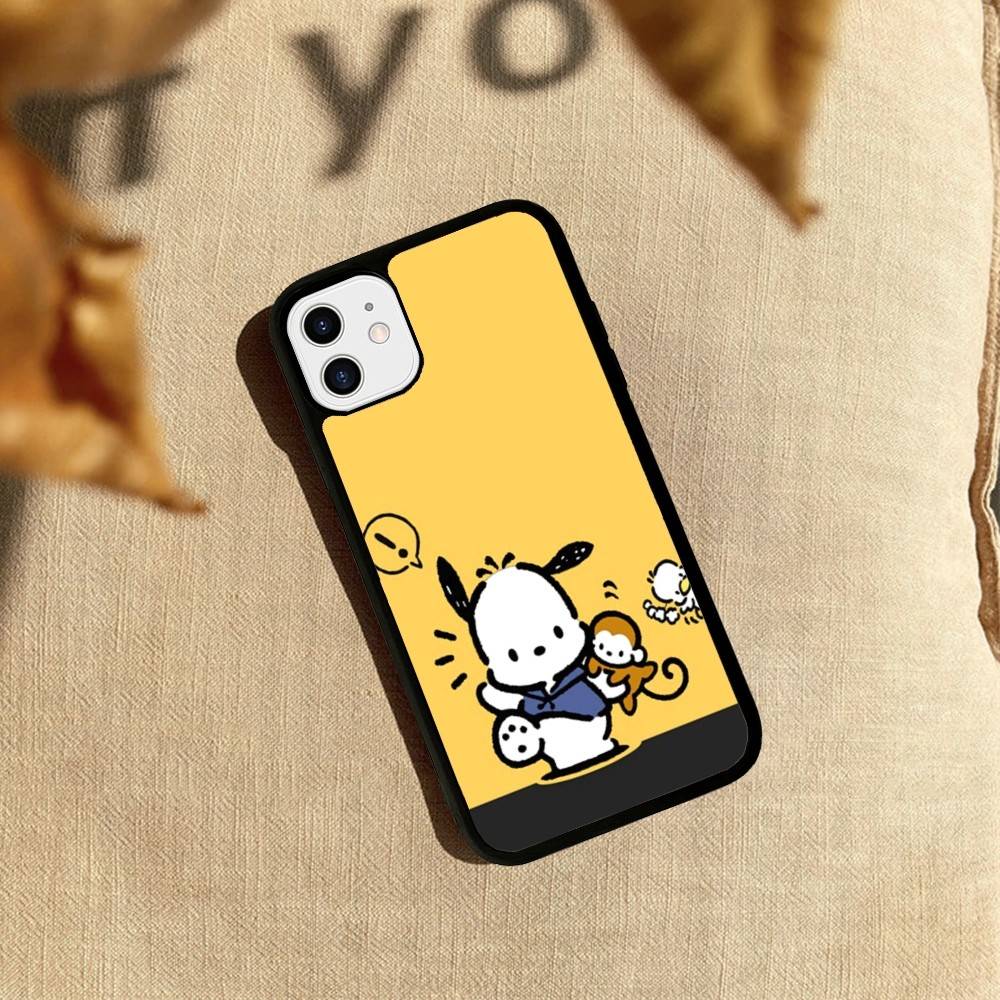 Cute P-Pochacco Phone Case For iPhone 17 Pro 16 Plus 16 Pro Max 15 14 13 12 11 PC+TPU Back Cover