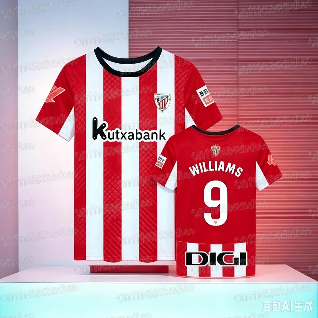 Spanish Style BILBAO Athletic Football 3D Printed Daily Football T-shirt Breathable Fashion Short FamilyMatching