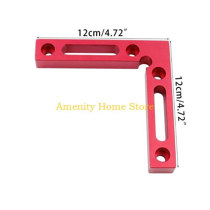 F26C 90 Degree 4.7" X 4.7" Positioning Square 90° L-Type Corner Clamp Aluminium Alloy Corner Clamping Square Tool