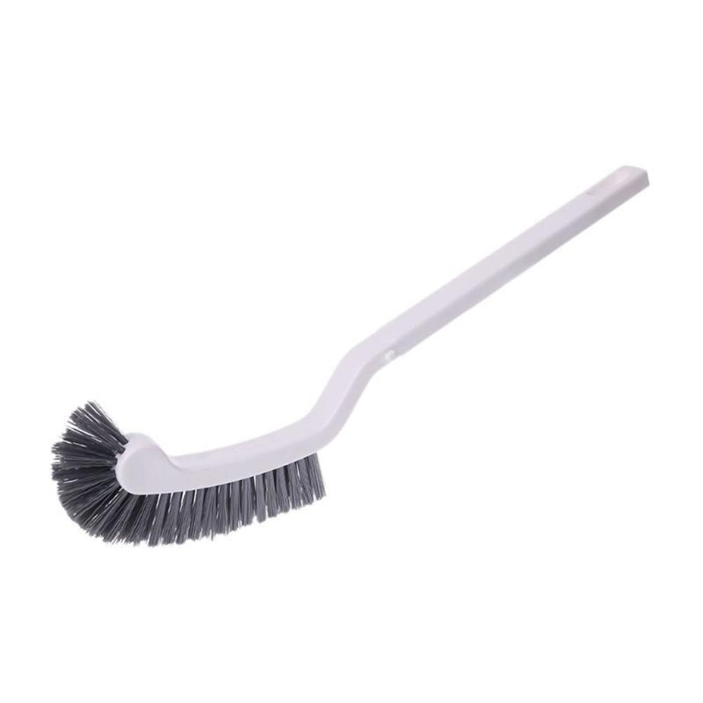 Corner Rim Cleaner Long Handle Graywhite Plastic Toilet Cleaning Brush