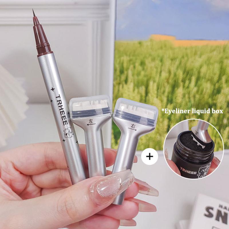 

1 Set Eyelash Seal Diy Lower Lash Extension Stamps Silicone Makeup Tool For Beginner Convenient Natural Simulation Mascara Stick коричневый