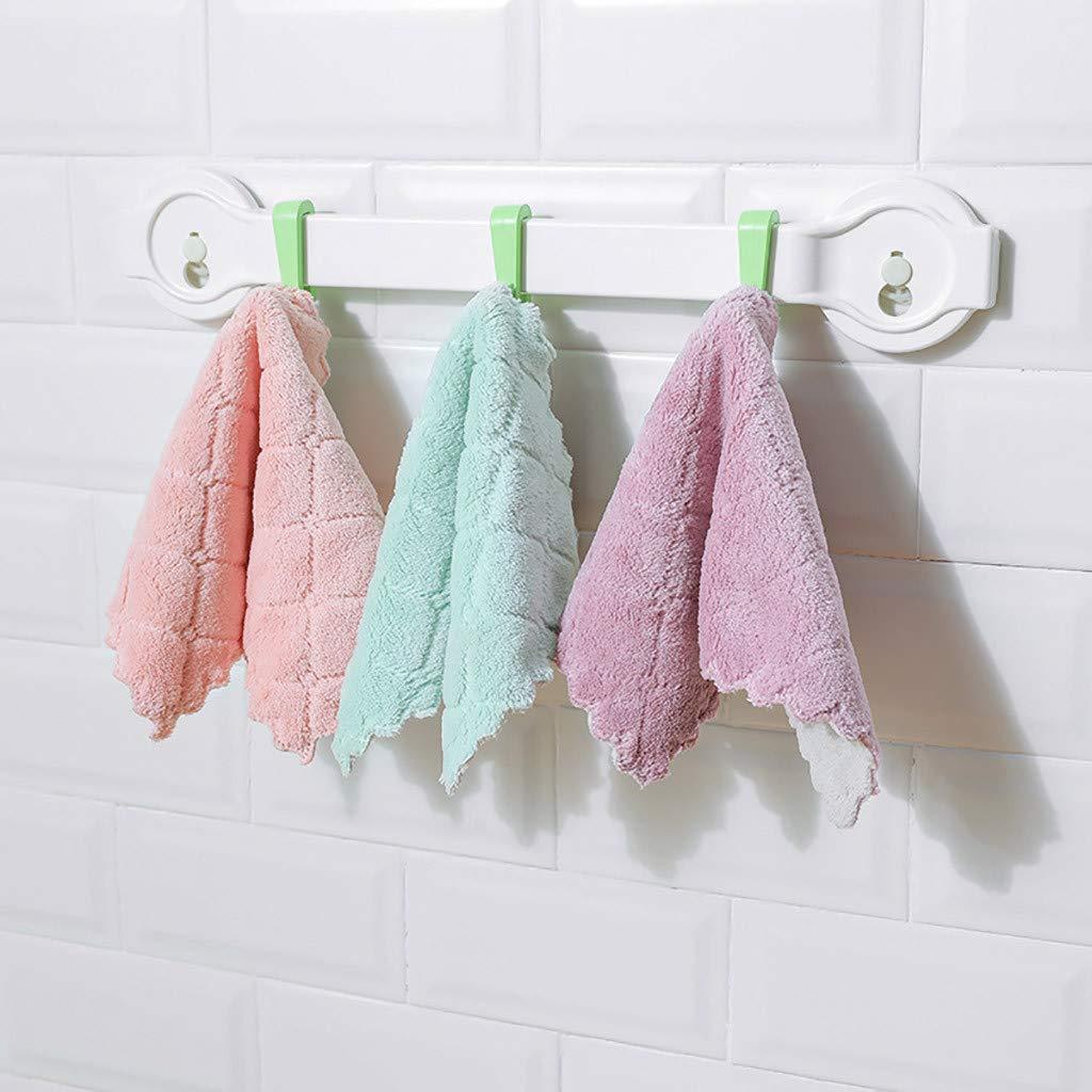 Homlly Basic 12pcs Super Absorbent Non stick Oil Washable Dish towels