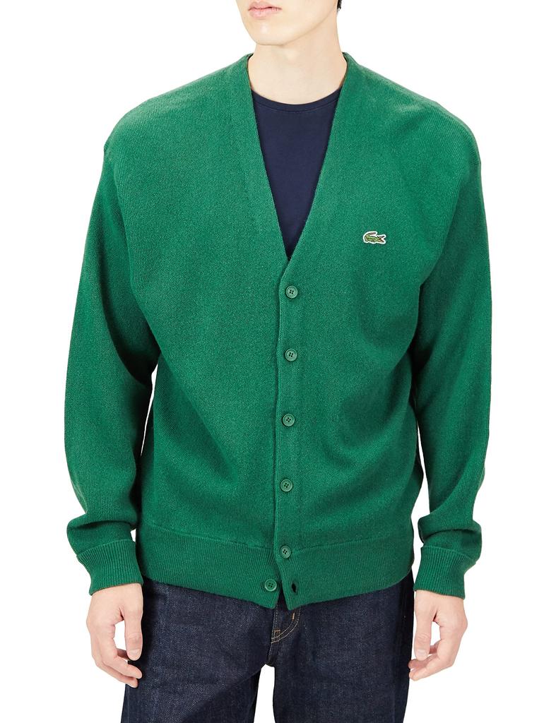 Garter Stitch Cardigan [Lacoste] [Official] V-Neck