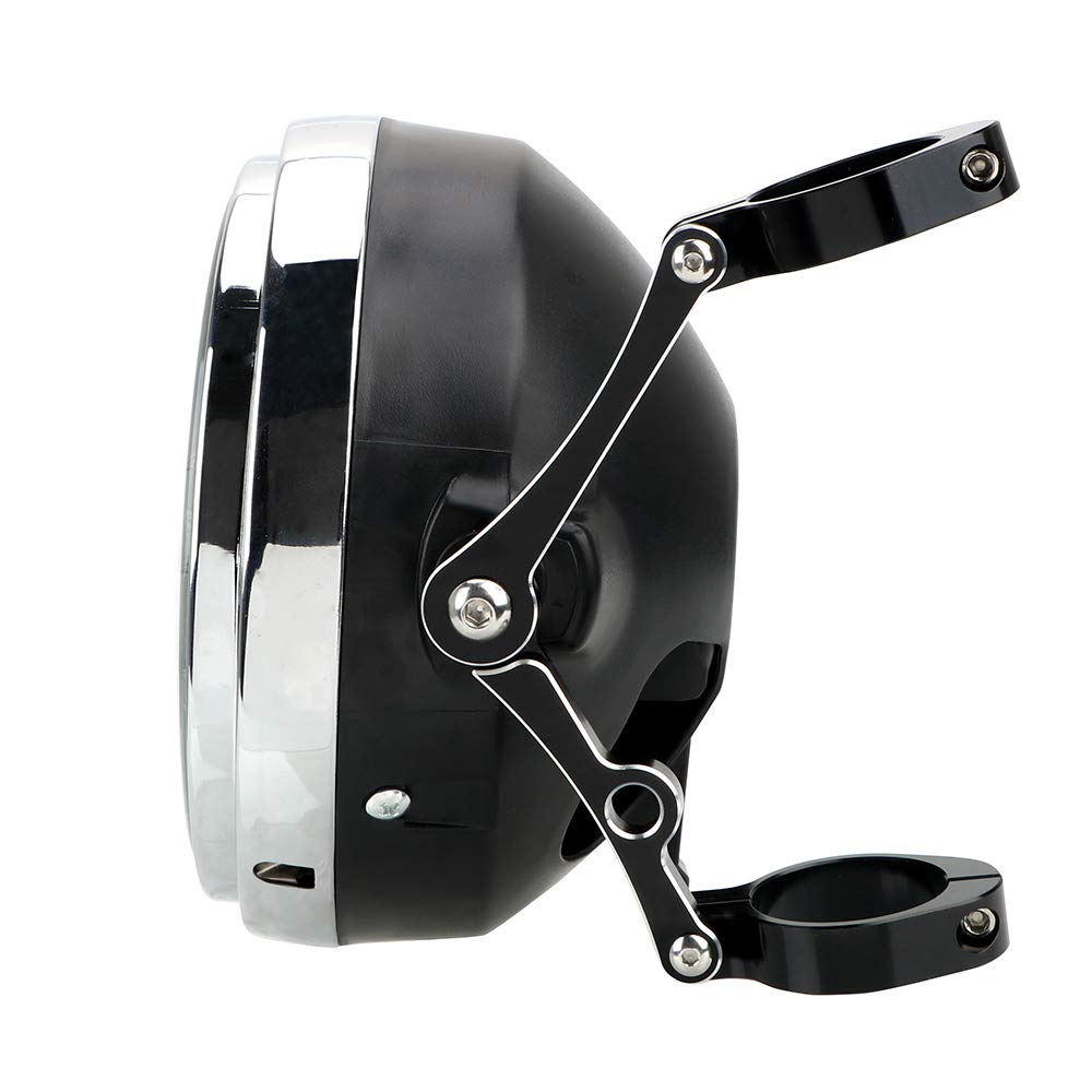 YUANYE Harley CB Motorcykel Strålkastarfäste Aluminium 41mm Cykelljusfästen
