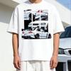 Tween Boys Casual Minimalist Car Print Round Neck Short Sleeve Men's Tshirt Suitable For Summer Parent Child T Shirt